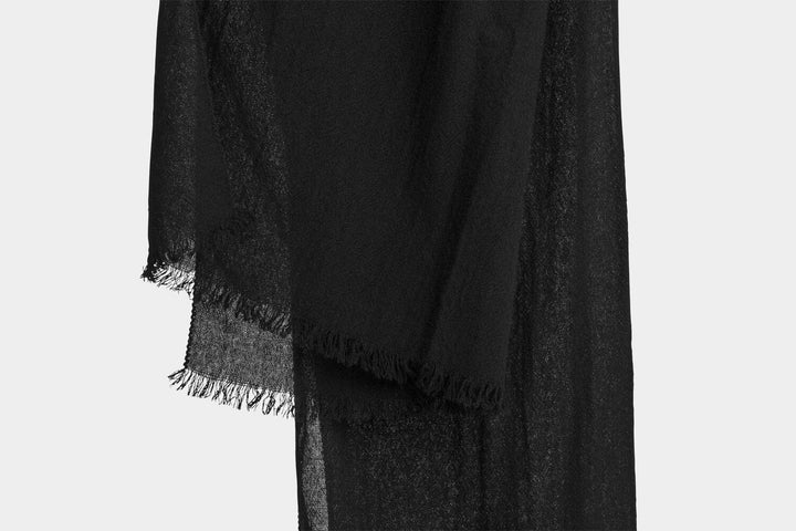 Bemboka Scarves Black Italian Pure Cashmere Scarves MADE IN ITALY - Pure Cashmere Scarves  Brand