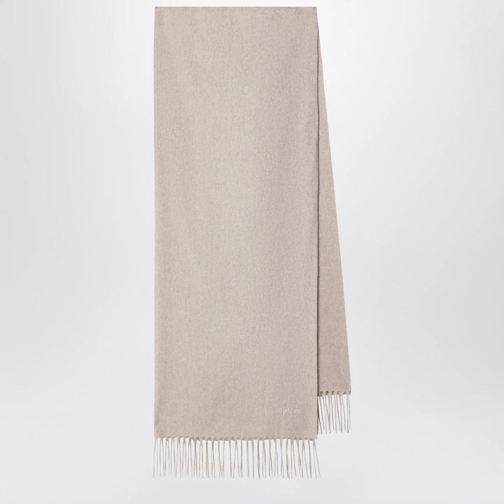 Max Mara - Sand-colored cashmere scarf Brand Scarves &amp; Shawls U