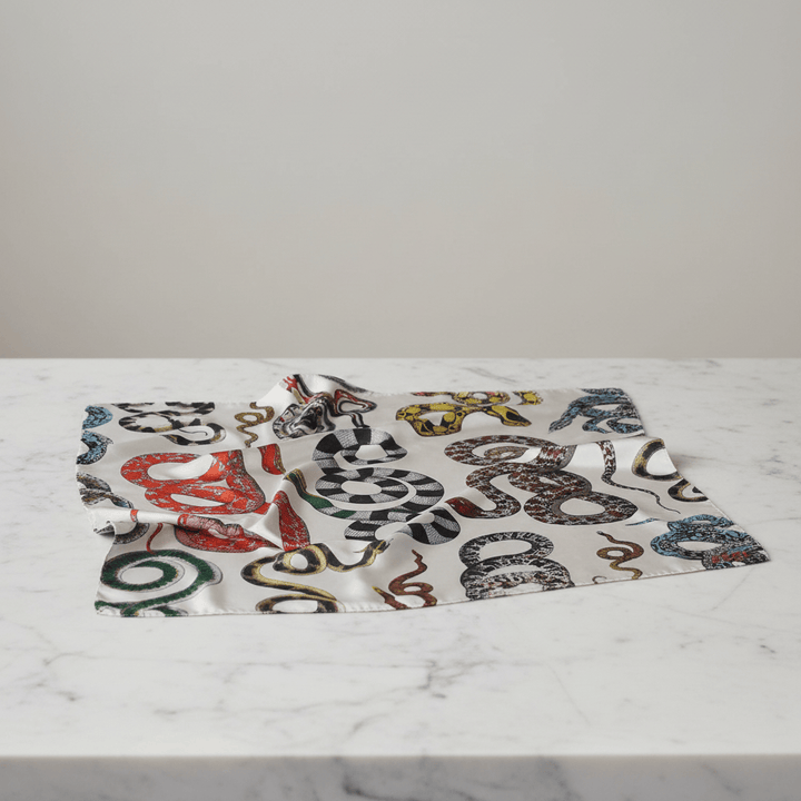 Serpenti Silk Scarf By Silviya Neri Brand