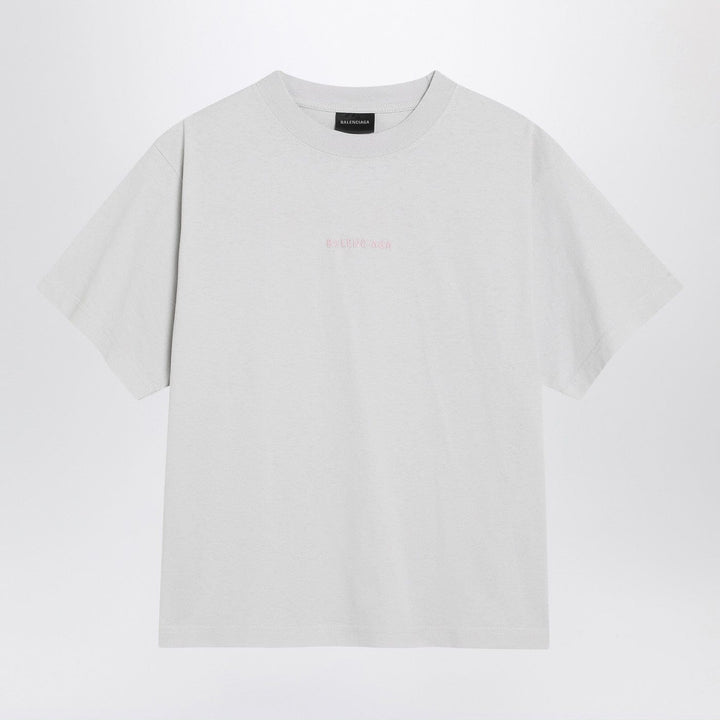 Shirts &amp; Tops Balenciaga - White Balenciaga Back Medium Fit T-shirt Brand
