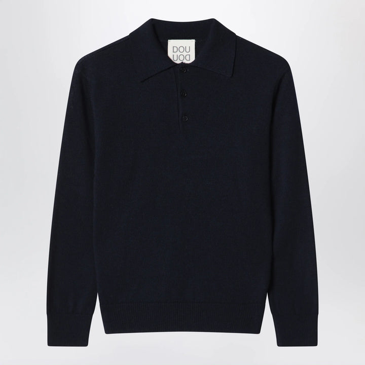 Douuod - Blue wool polo shirt Brand Shirts &amp; Tops 4Y