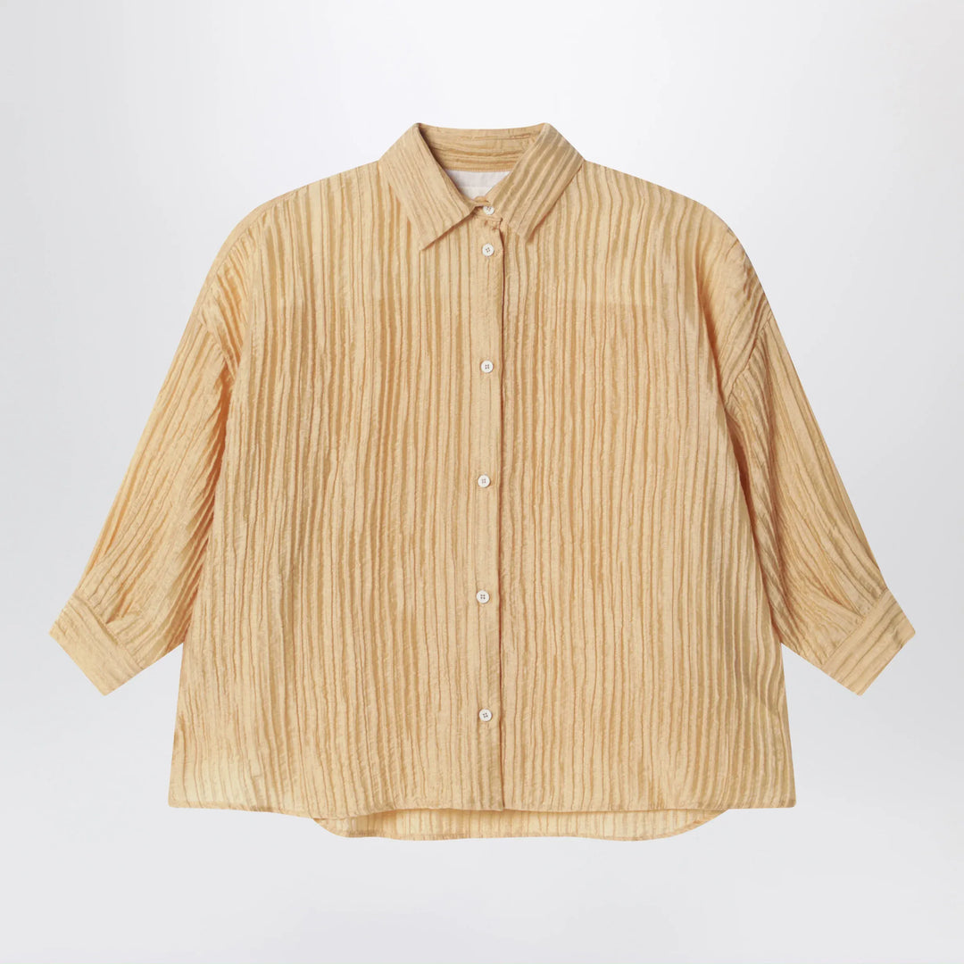 Douuod - Ochre yellow shirt with pleats Brand Shirts &amp; Tops 12