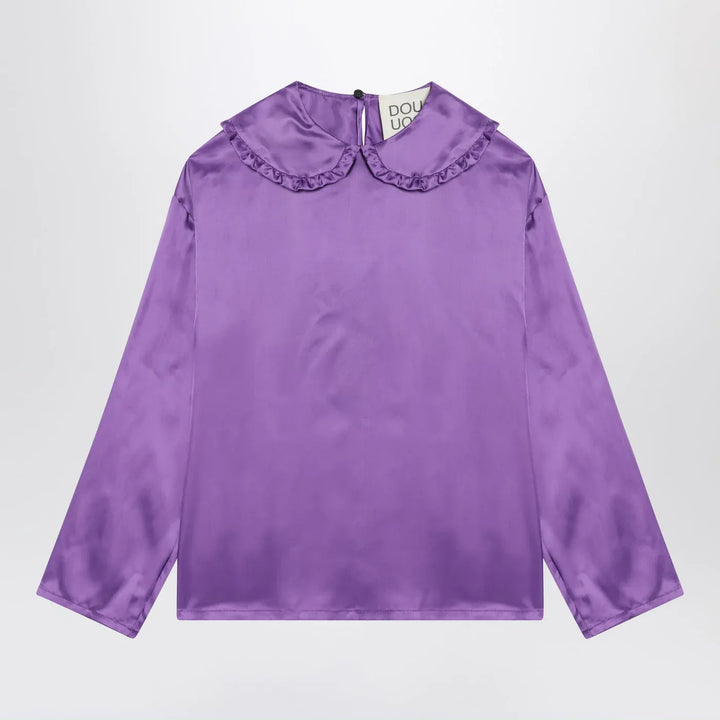 Douuod - Purple satin blouse Brand Shirts &amp; Tops 4