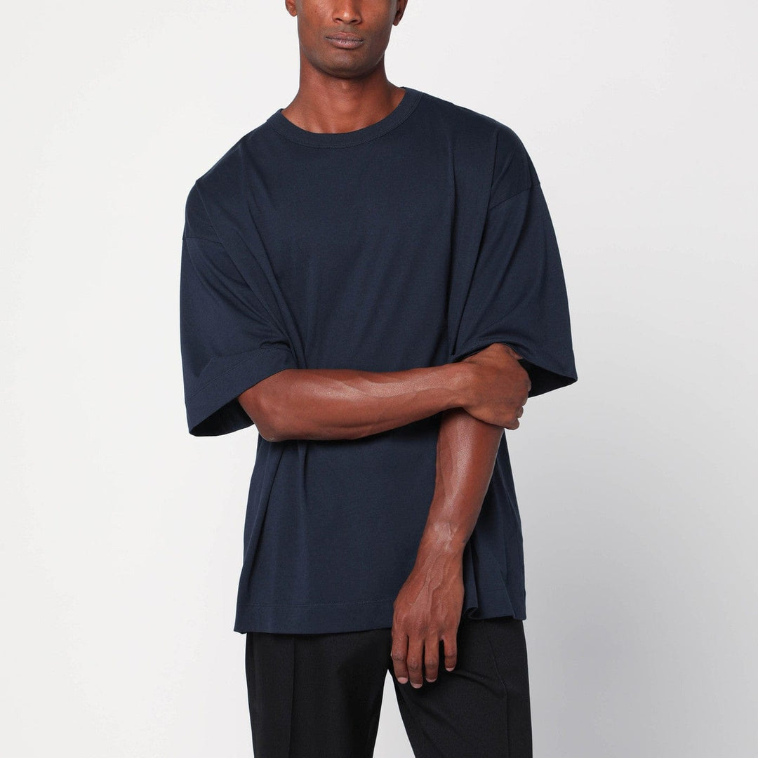 Shirts & Tops S Dries Van Noten - Oversized navy blue cotton T-shirt Brand