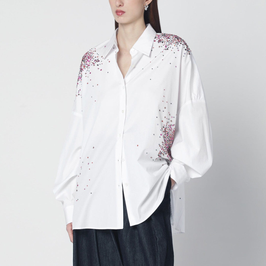 Shirts & Tops M Dries Van Noten - White oversized shirt with Firework embroidery Brand