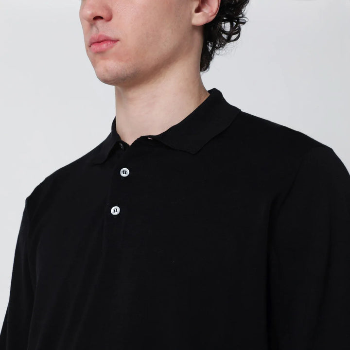 Drumohr - Black cotton polo Brand Shirts &amp; Tops