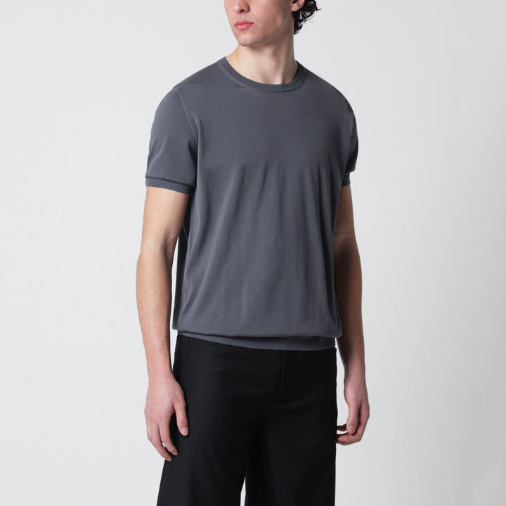 Shirts &amp; Tops Drumohr - Grey cotton crewneck sweater Brand