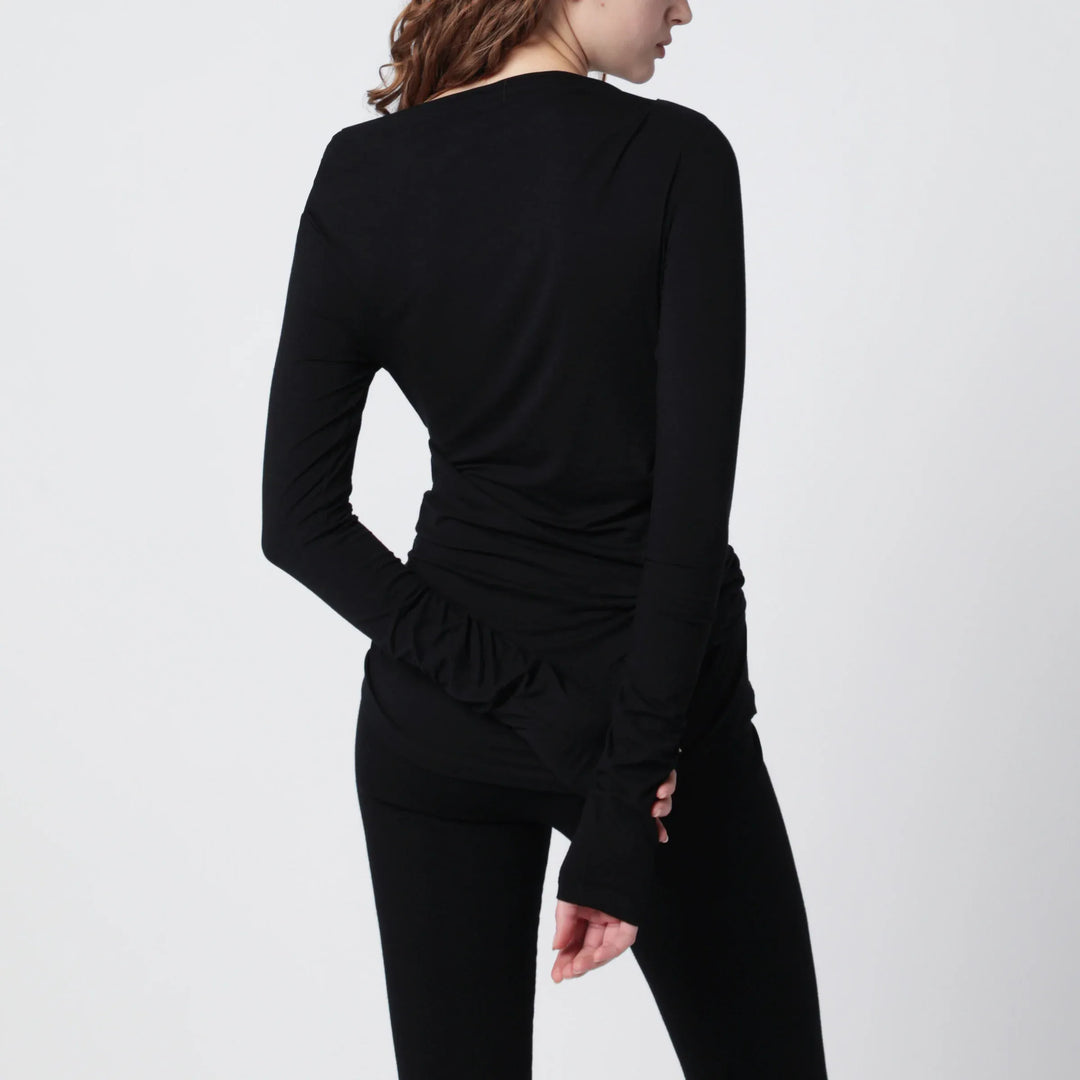 Entire Studios - Black twist top Brand Shirts &amp; Tops