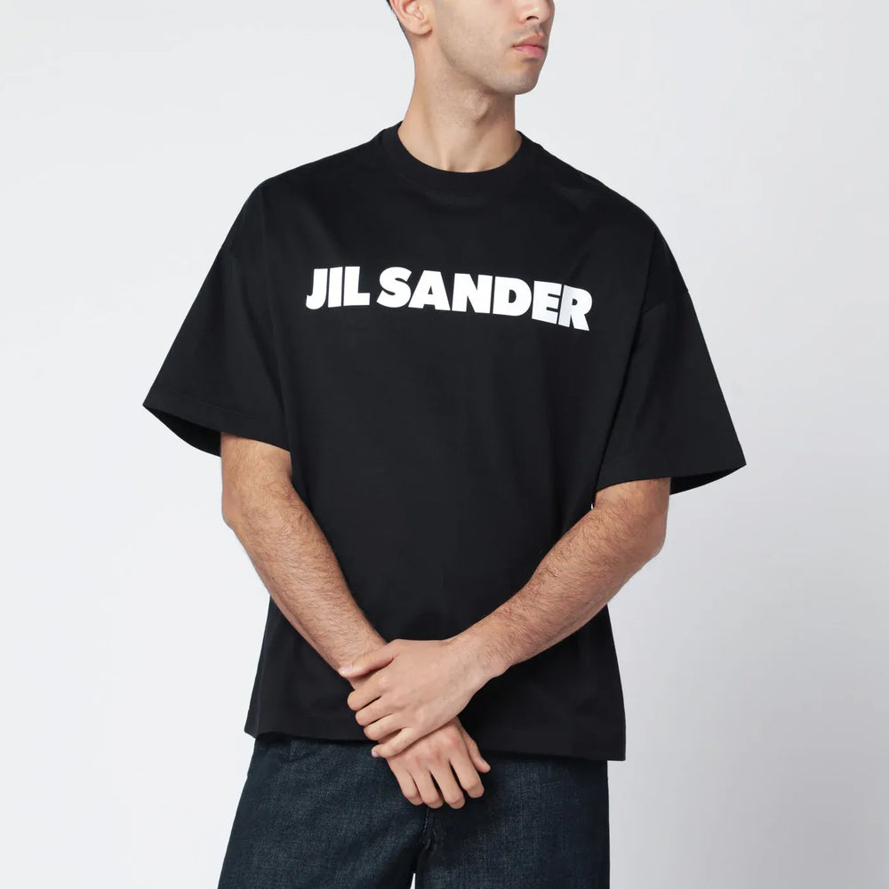 Jil Sander - Black boxy T-shirt with logo Brand Shirts & Tops S