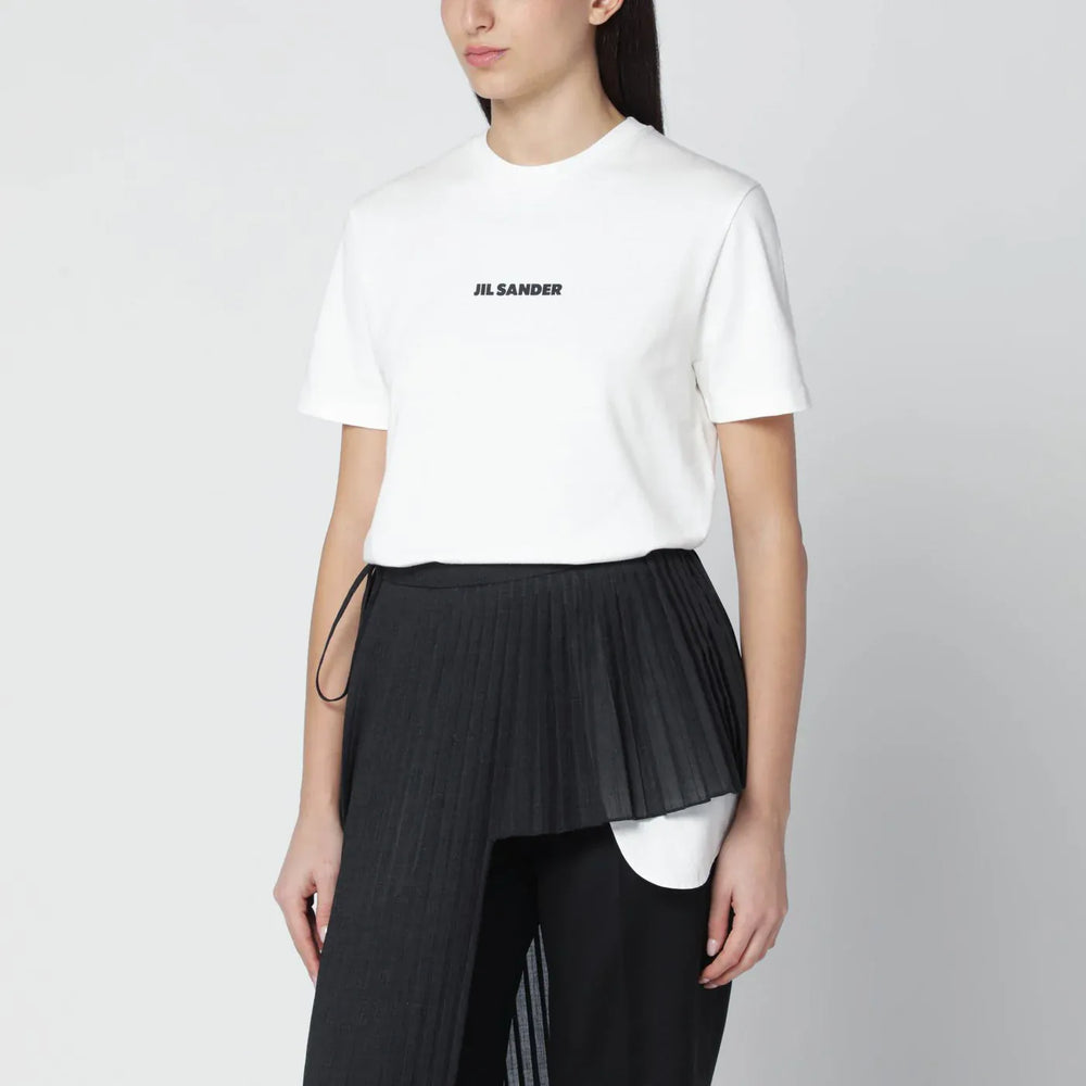 Jil Sander - White T-shirt with logo print Brand Shirts & Tops XS