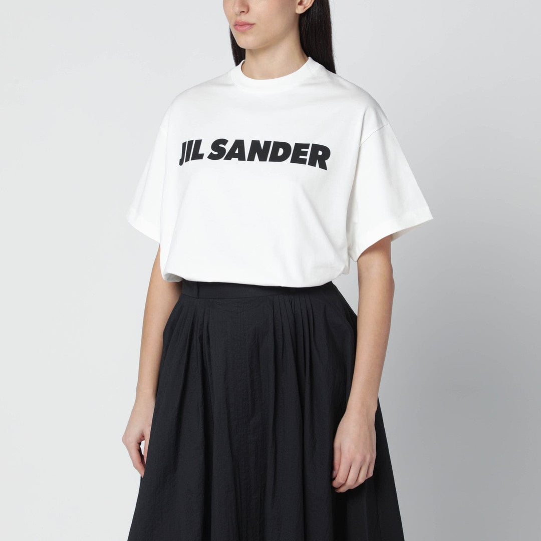 Shirts &amp; Tops Jil Sander - White wide t-shirt with logo Brand