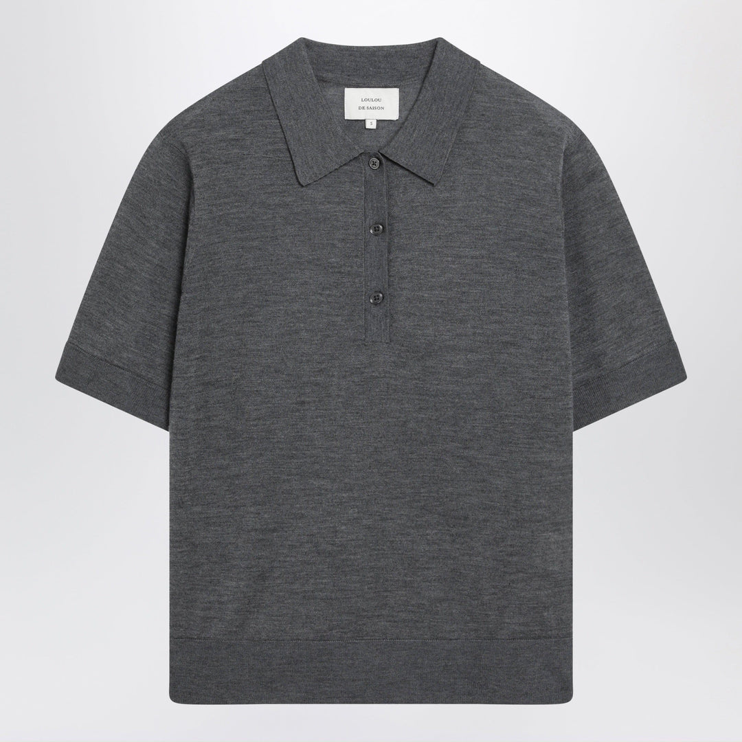 Shirts &amp; Tops L LouLou De Saison - Grey Migo Fluid Cashmere Polo Brand