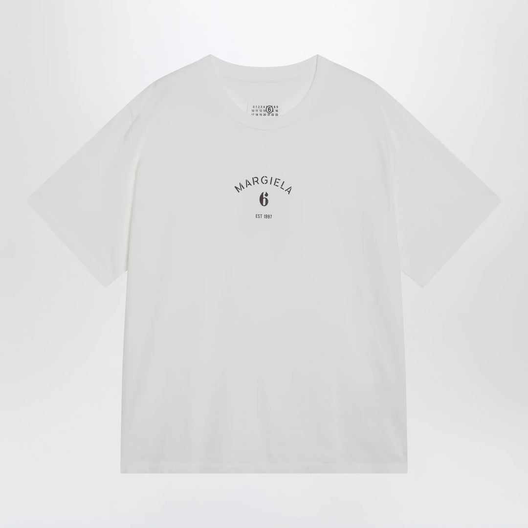MM6 Maison Margiela - White T-shirt with logo print Brand Shirts &amp; Tops S