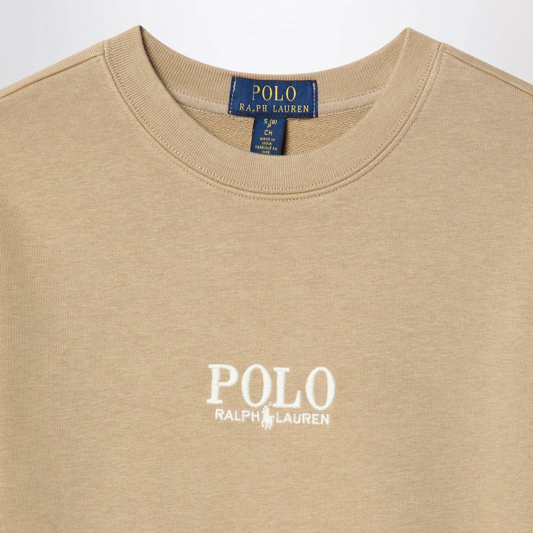 Polo Ralph Lauren - Beige cotton sweatshirt with logo Brand Shirts &amp; Tops 2