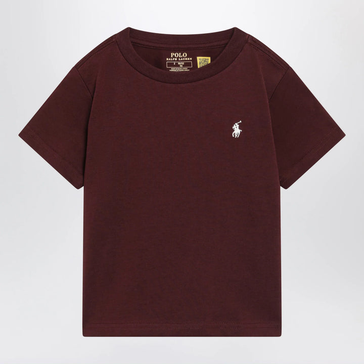 Polo Ralph Lauren - Dark burgundy short-sleeved T-shirt Brand Shirts &amp; Tops 3