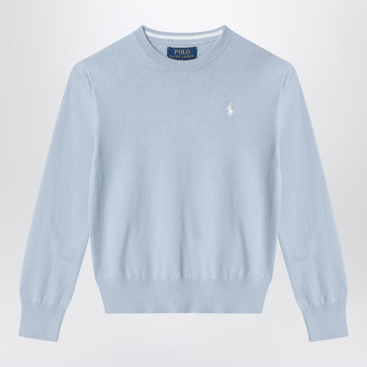 Shirts &amp; Tops Polo Ralph Lauren - Light blue cotton crew-neck sweater Brand