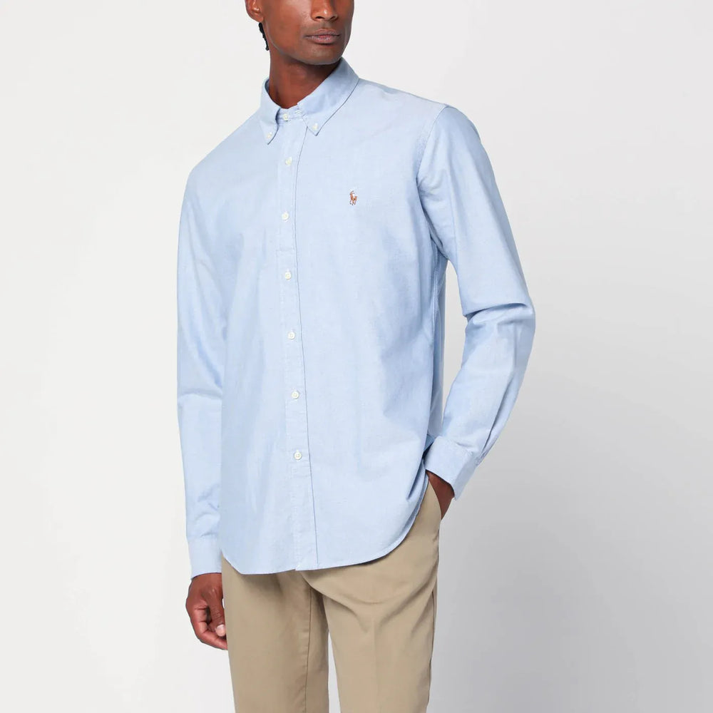Polo Ralph Lauren - Light blue Oxford shirt Custom-fit Brand Shirts & Tops XL