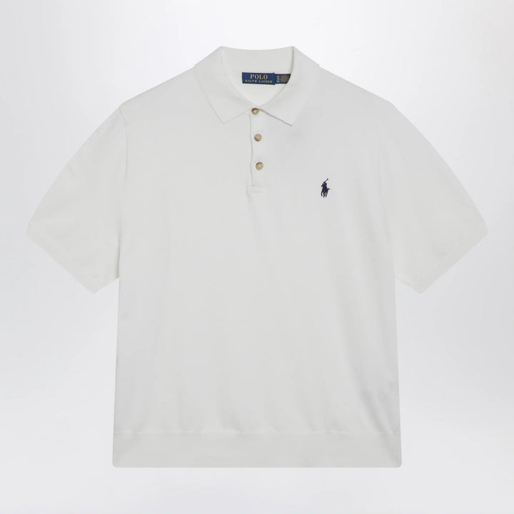 Polo Ralph Lauren - White cotton polo-collar sweater Brand Shirts &amp; Tops S