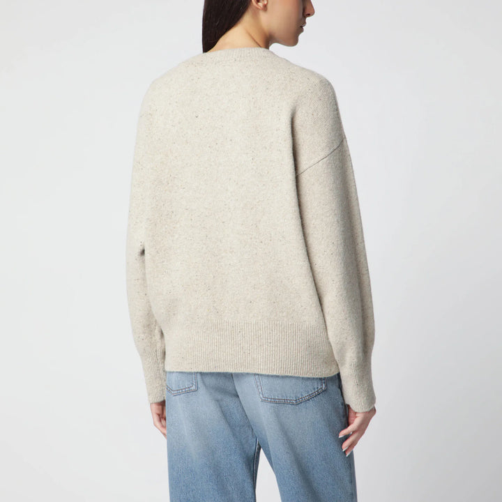 Róhe - Beige mélange wool-blend sweater Brand Shirts &amp; Tops