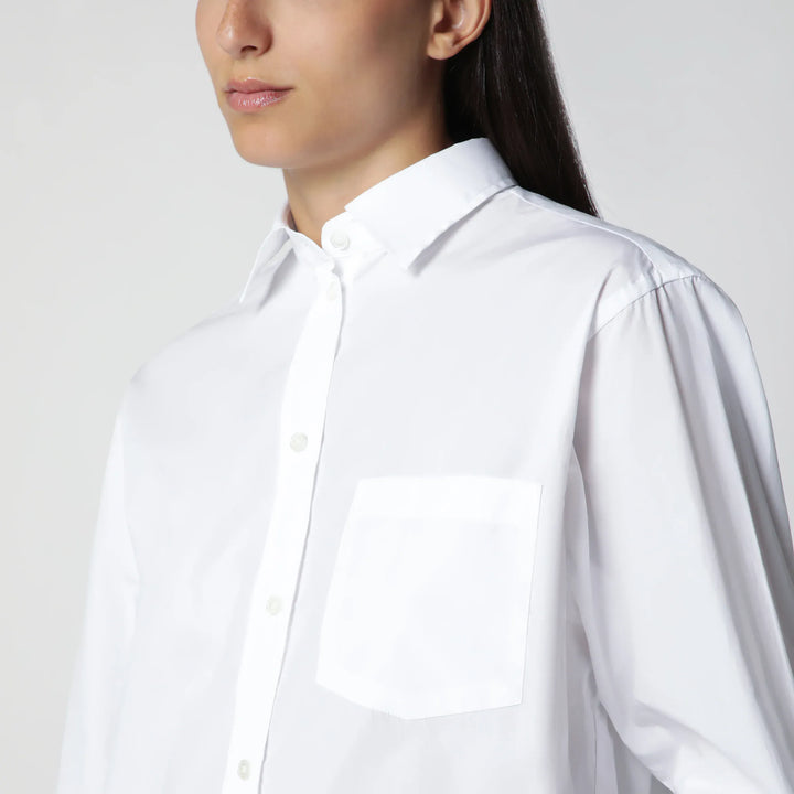 Róhe - Optic White Cotton Shirt Brand Shirts &amp; Tops