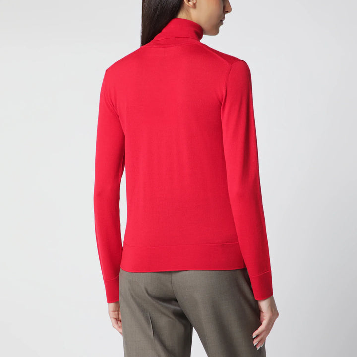 Róhe - Red Fine-Knit Wool and Cashmere Turtleneck Brand Shirts &amp; Tops