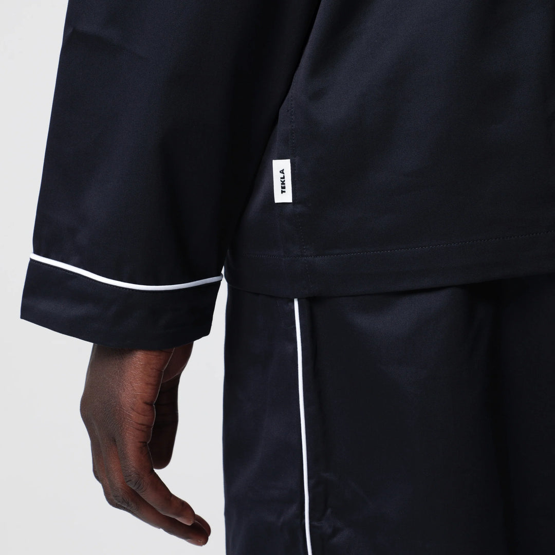 Tekla - Blue pajama shirt Brand Shirts &amp; Tops