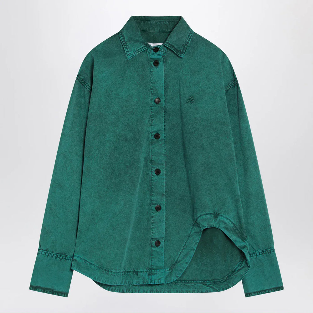 The Attico - Green cotton shirt Brand Shirts & Tops 38  IT