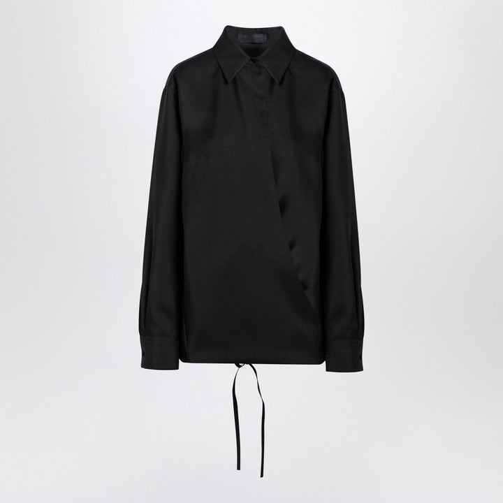 Shirts &amp; Tops 42  IT Valentino - Black shirt with drawstring Brand
