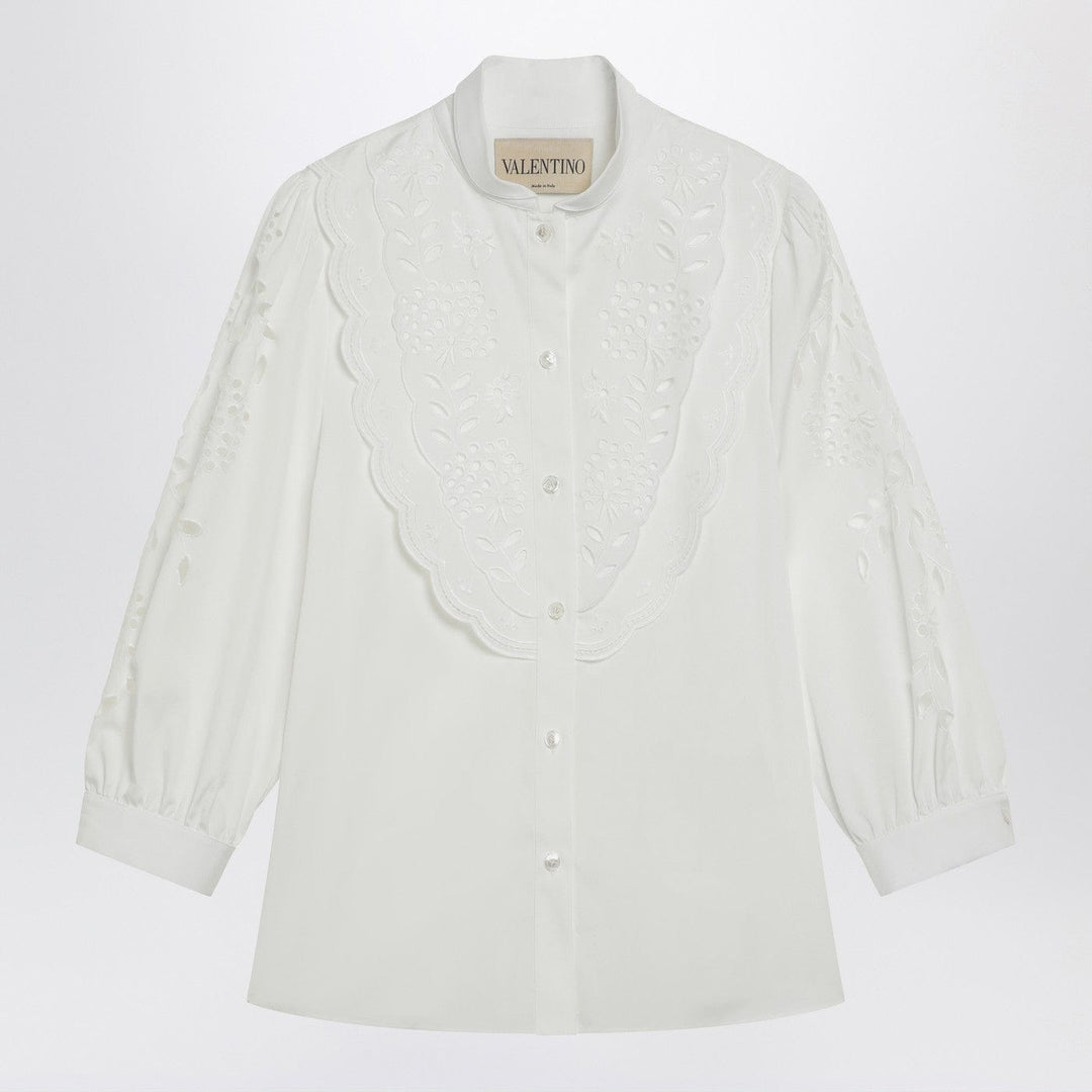 Shirts &amp; Tops Valentino - White shirt with Sangallo embroidery Brand