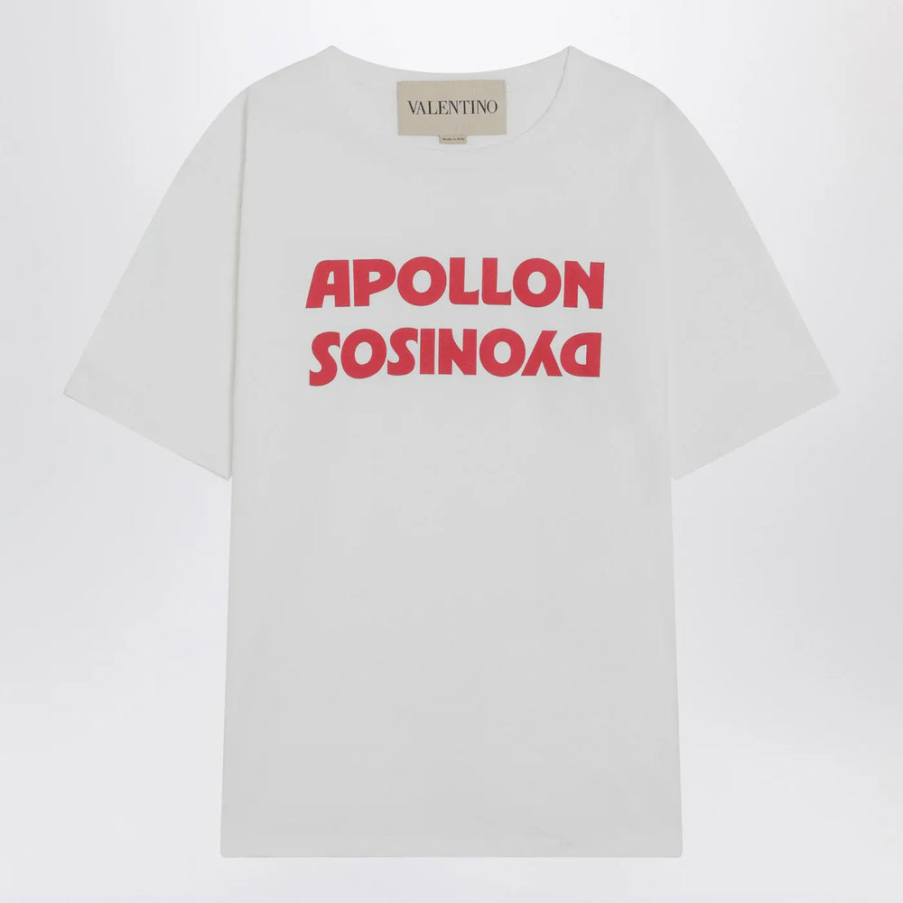 Valentino - White T-shirt with Apollon/Dionysos print Brand Shirts & Tops L