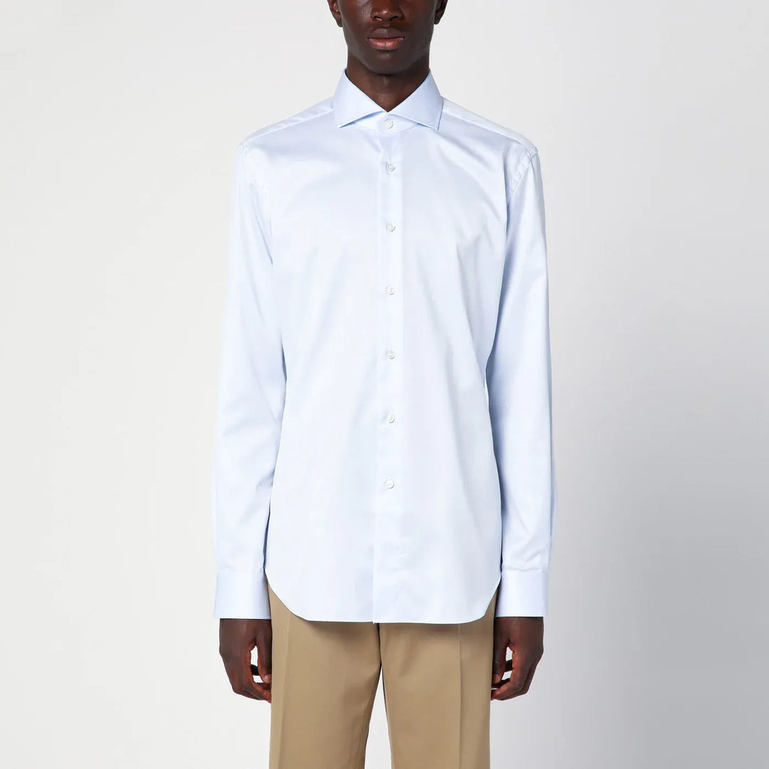 XACUS - Light blue cotton Travel shirt Brand Shirts &amp; Tops 45