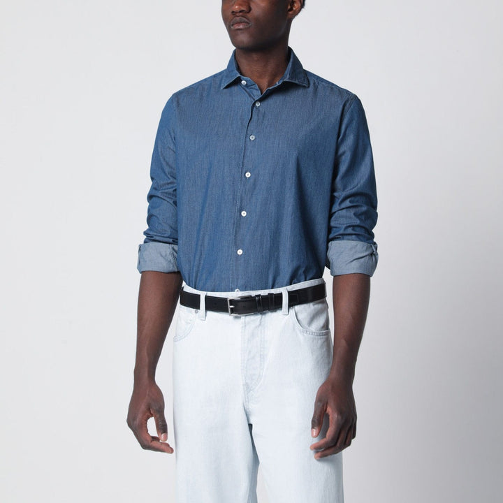 Shirts &amp; Tops XACUS - Tailor Fit denim shirt blue Brand