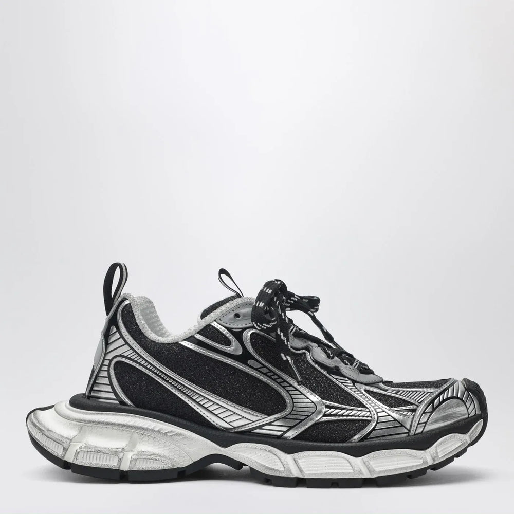 Balenciaga - 3XL Sneakers in black and silver with glitter Brand Shoes 39 IT