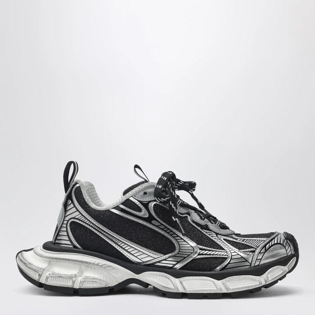 Balenciaga - 3XL Sneakers in black and silver with glitter Brand Shoes 39 IT
