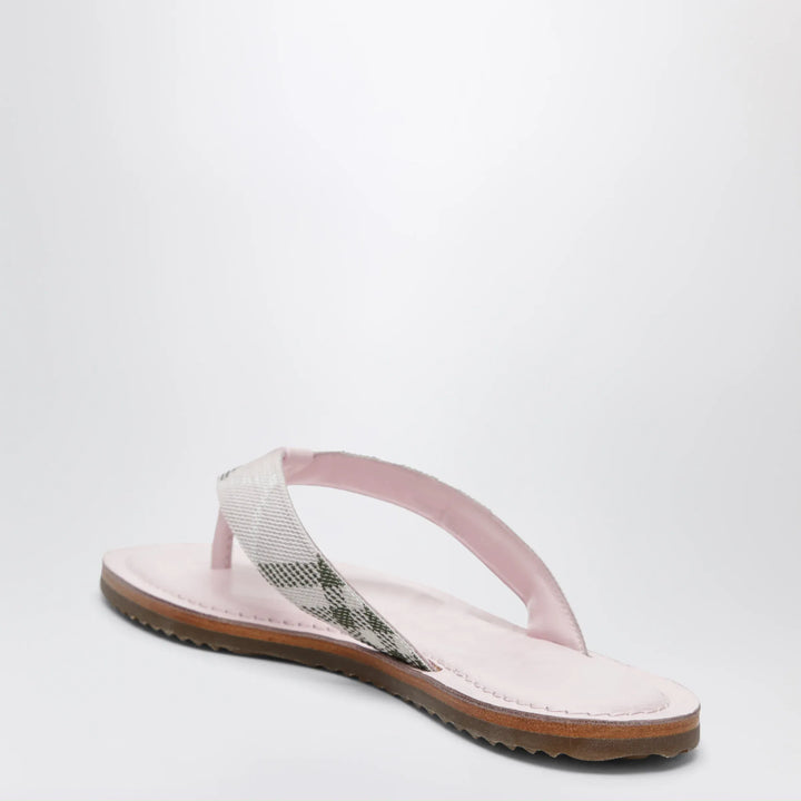 Burberry - Pink Pavilion sandals with Check pattern Brand Shoes