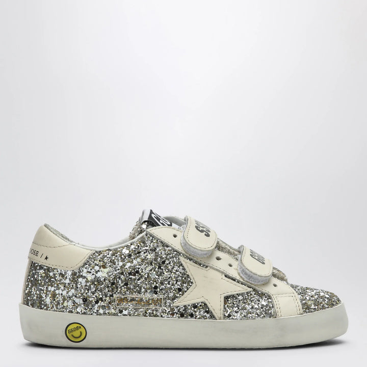 Golden Goose - Old School Sneakers in platinum/cream glitter Brand Shoes 40