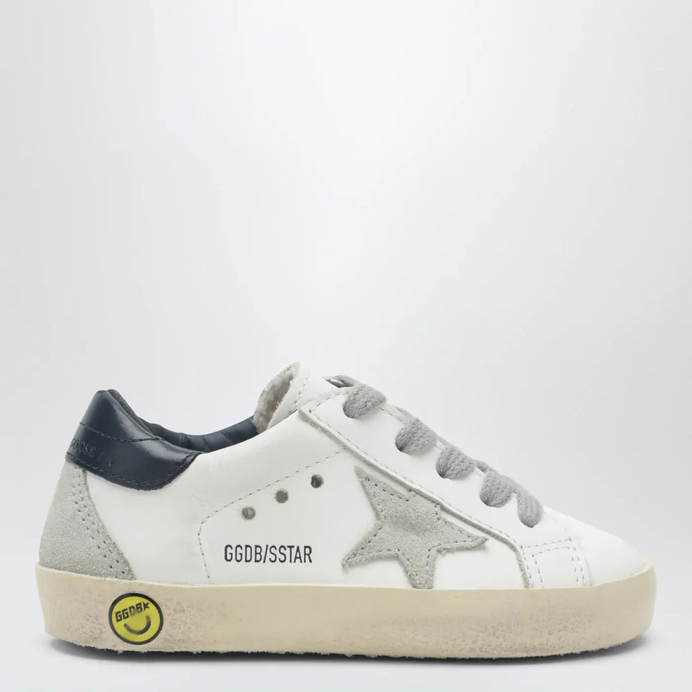 Golden Goose - Super-star Sneakers in vintage white/navy blue Brand Shoes 20