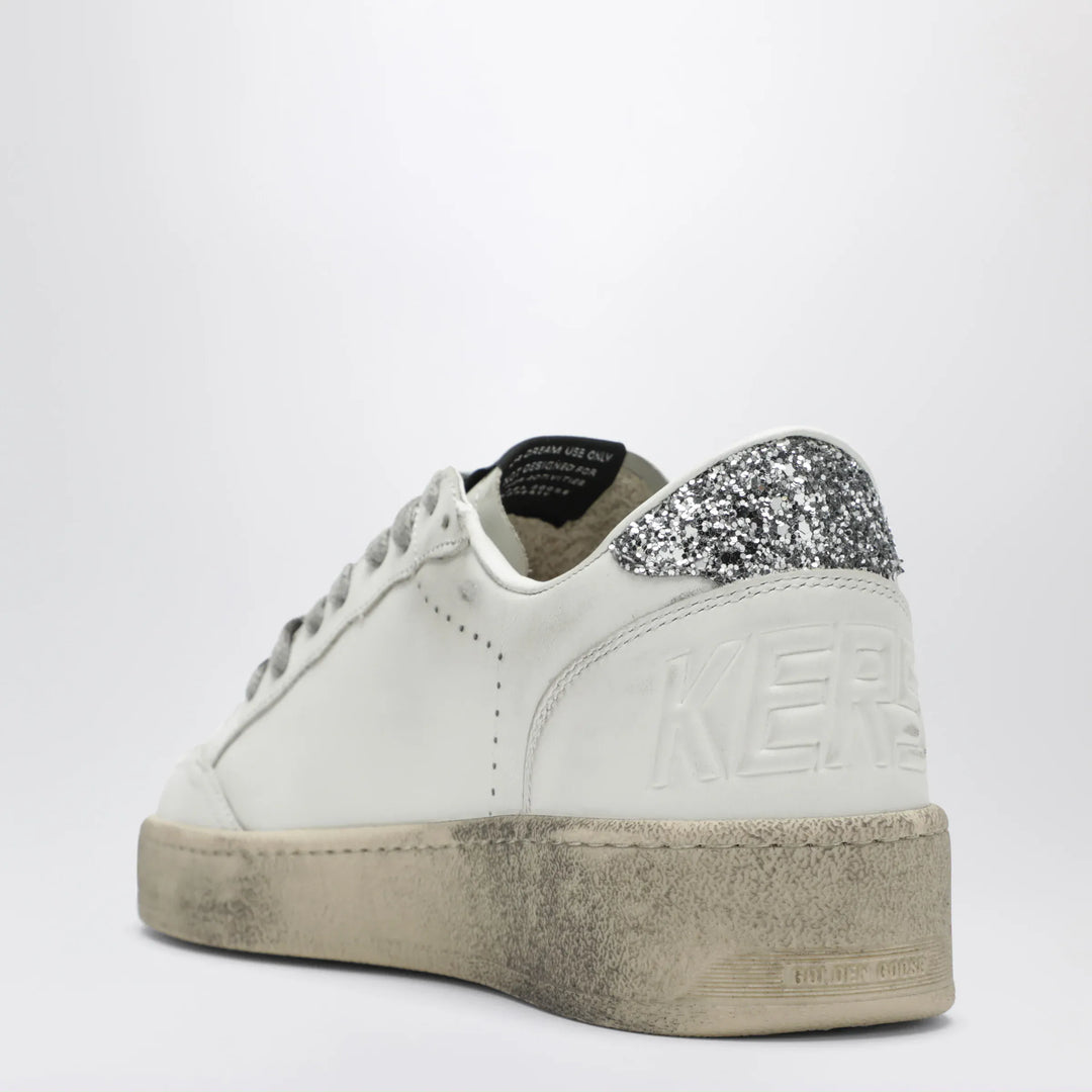 Golden Goose - White/silver/platinum glitter Ball Star sneakers Brand Shoes 40 IT