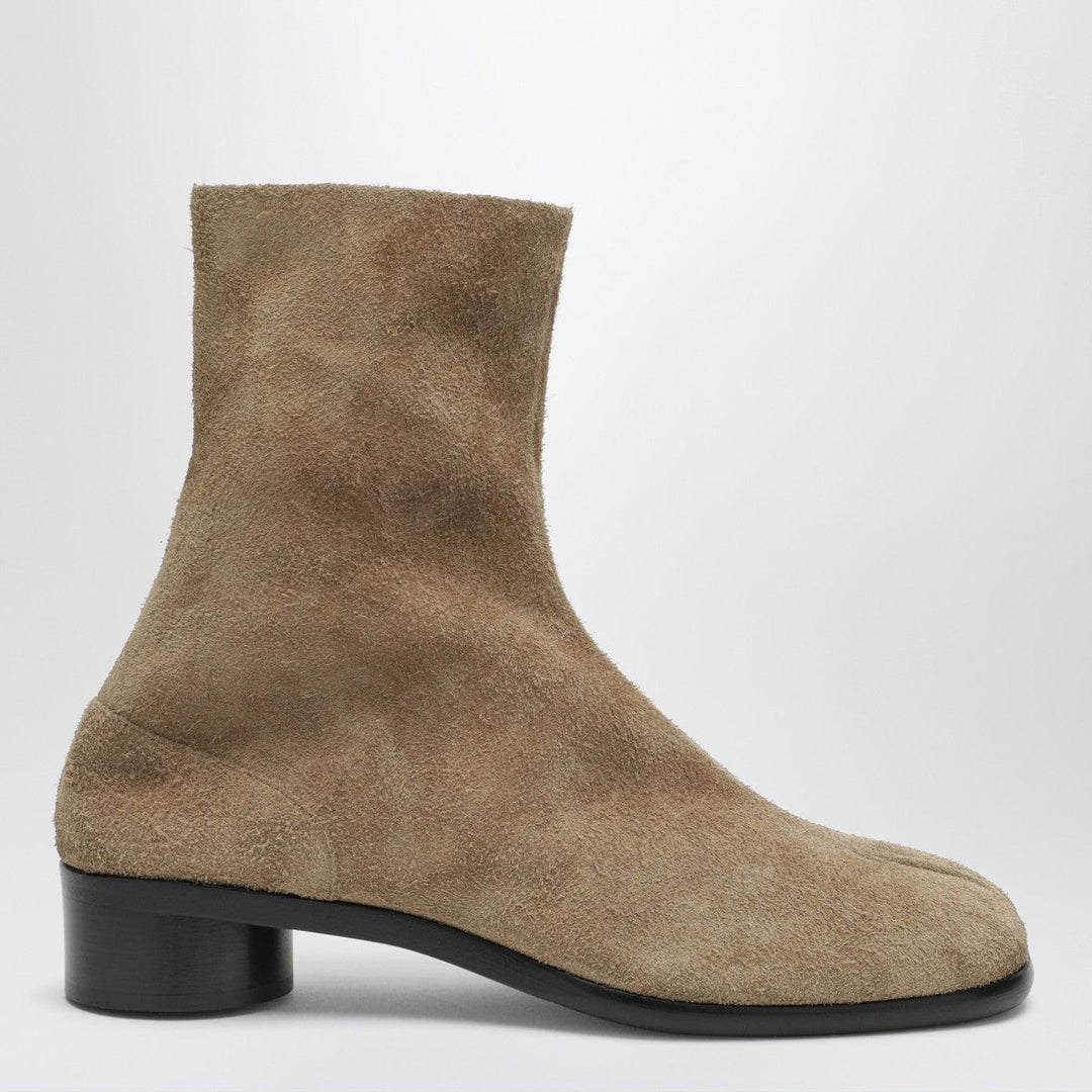 Shoes Maison Margiela - Beige suede Tabi ankle boots Brand