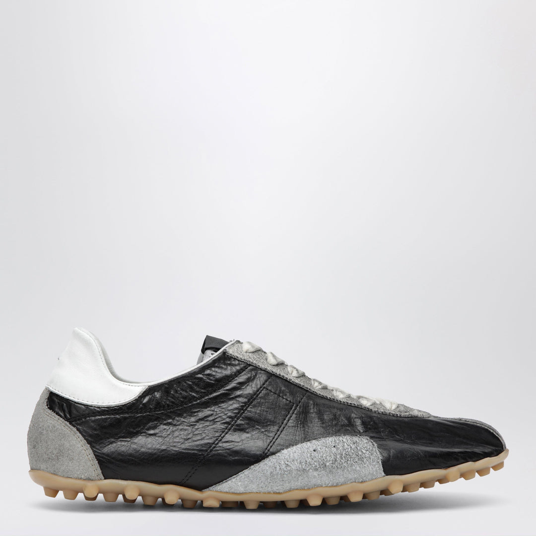 Shoes Maison Margiela - Sprinters Sneakers In Black Leather And Vintage Suede Brand