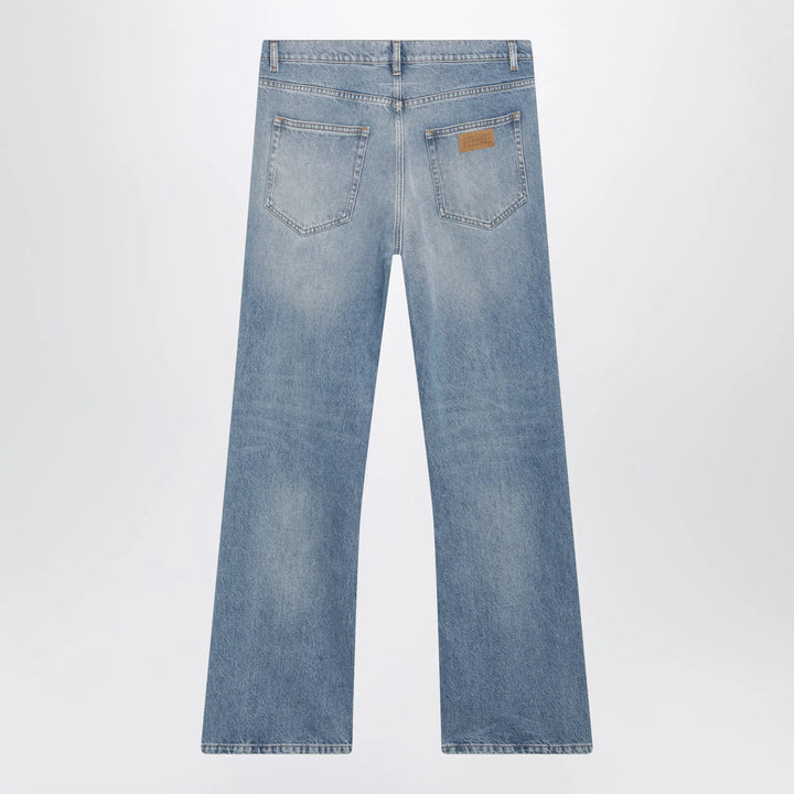 MM6 Maison Margiela - Bootcut jeans in light washed denim, blue Brand Shoes
