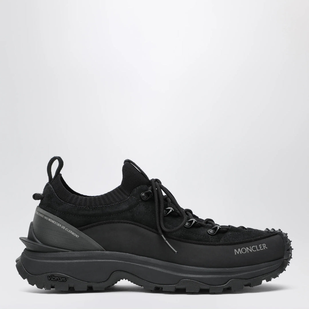 Moncler - Trailgrip Lite3 suede leather sneakers in black Brand Shoes 40 IT