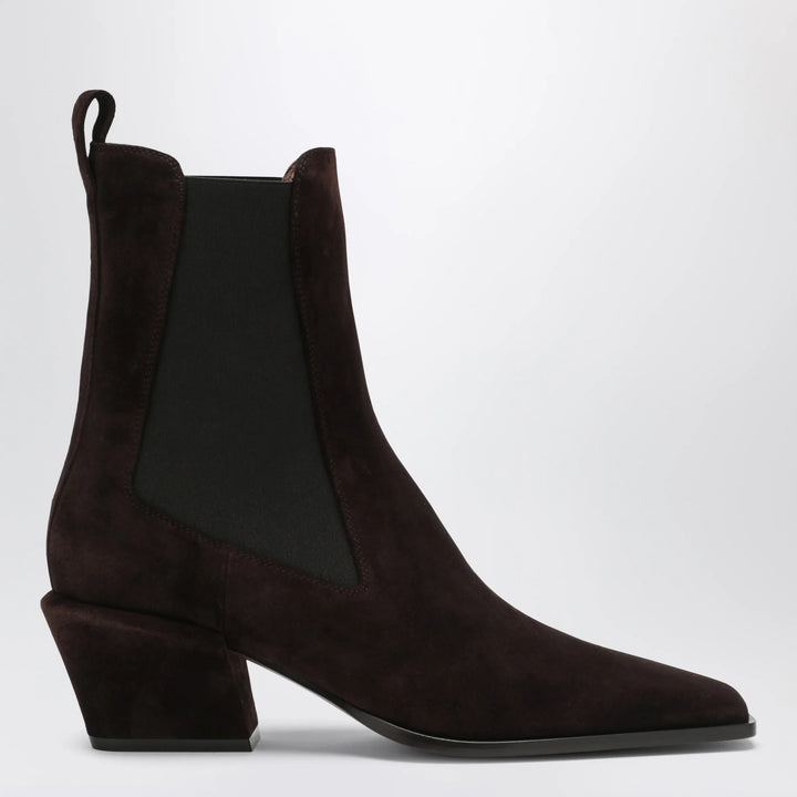 Paris Texas - Bettina suede boots in chocolate brown Brand Shoes 37,5 IT