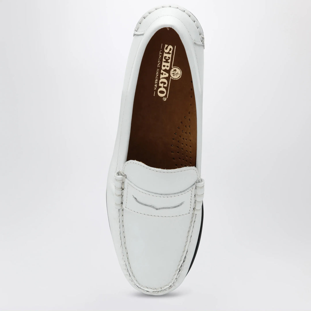 Sebago - Danielle white leather loafers Brand Shoes