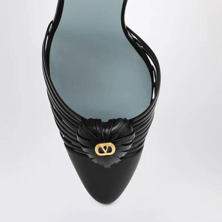 Valentino Garavani - Décolleté VG Sandal Royal black Brand Shoes