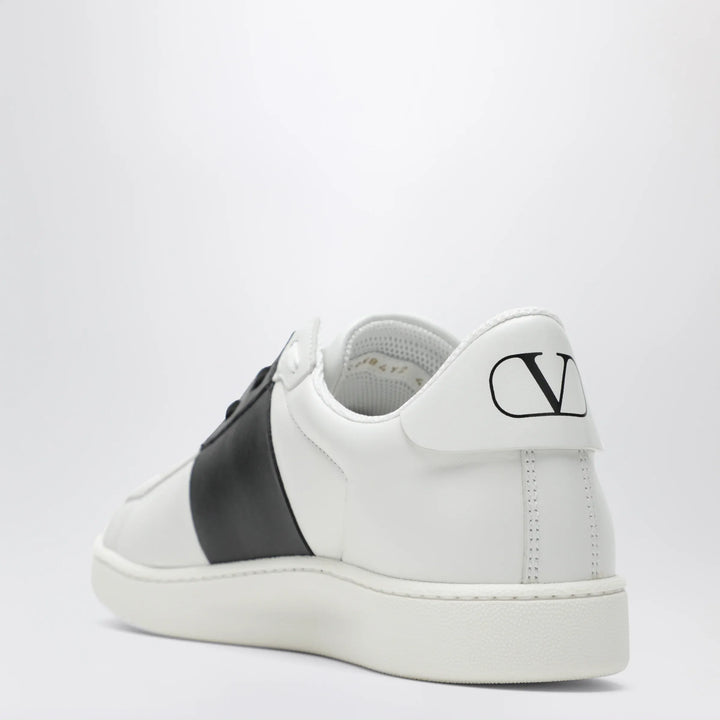 Valentino Garavani - Open Royco nappa calfskin sneakers in white/black Brand Shoes