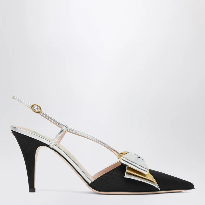 Valentino Garavani - Slingback Bowow pumps black with bow Brand Shoes 36 IT