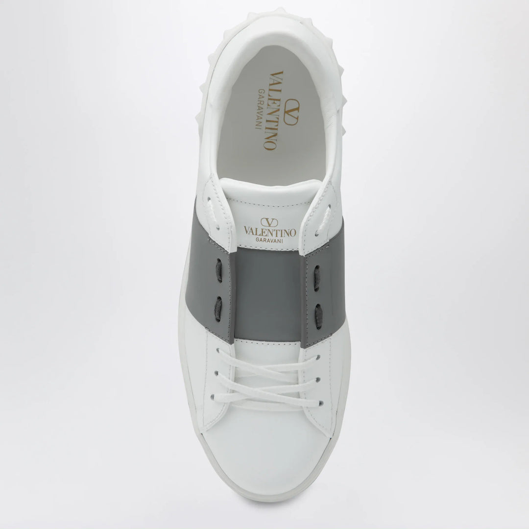 Valentino Garavani - White/Dark Steel Open Sneakers Brand Shoes