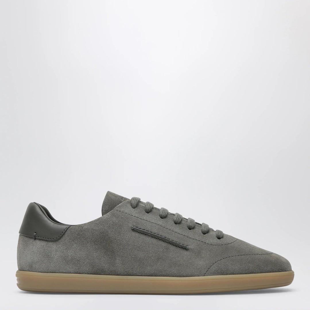 ZEGNA - Grey suede Sneakers Brand Shoes 6 UK