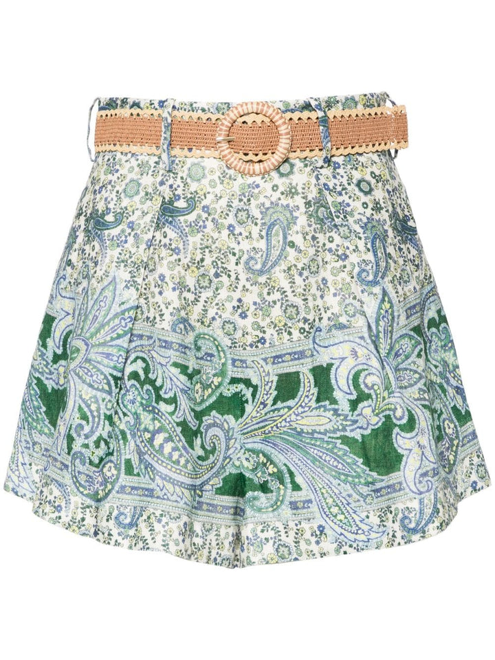 Zimmermann Short trousers 0 Zimmermann Shorts Green Zimmermann Shorts Green Brand
